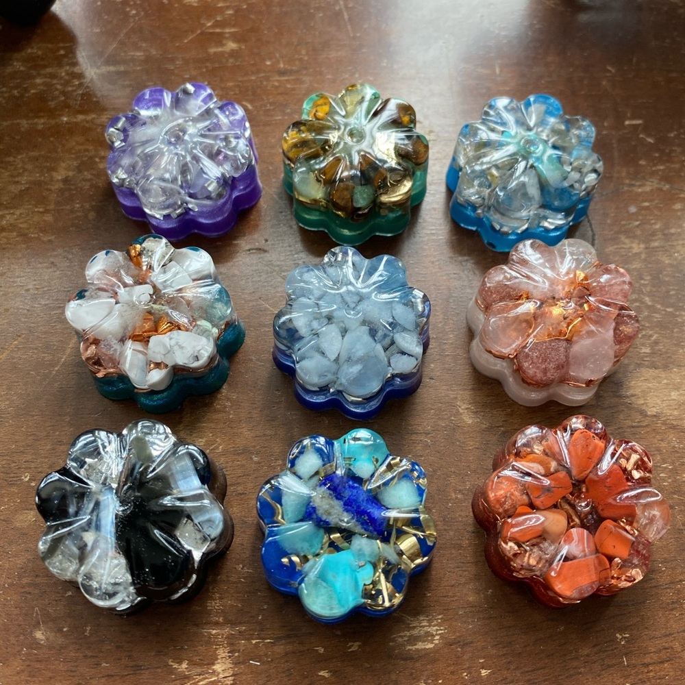 Full Set - 9 Orgonite Pocket Stones